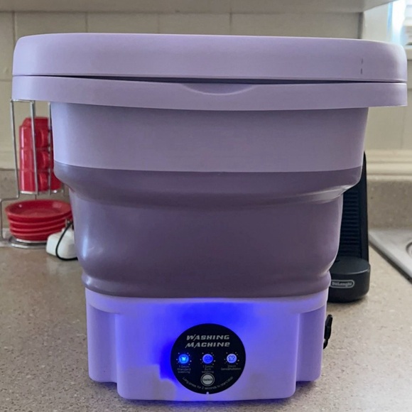 Compact Purple Mini Washing Machine - Picture 5 of 8